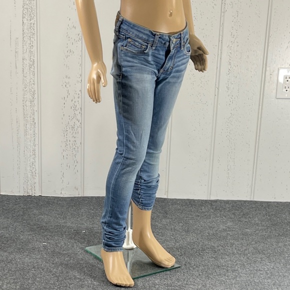 * Abercrombie & Fitch Junior’s Light Washed Skinny Jeans Sz 00R - Picture 3 of 14